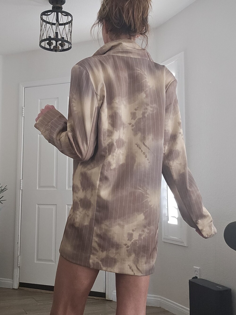 Y2K Bleached Grunge Blazer Jacket